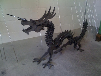 Drache 2mm Stahl unbehandelt